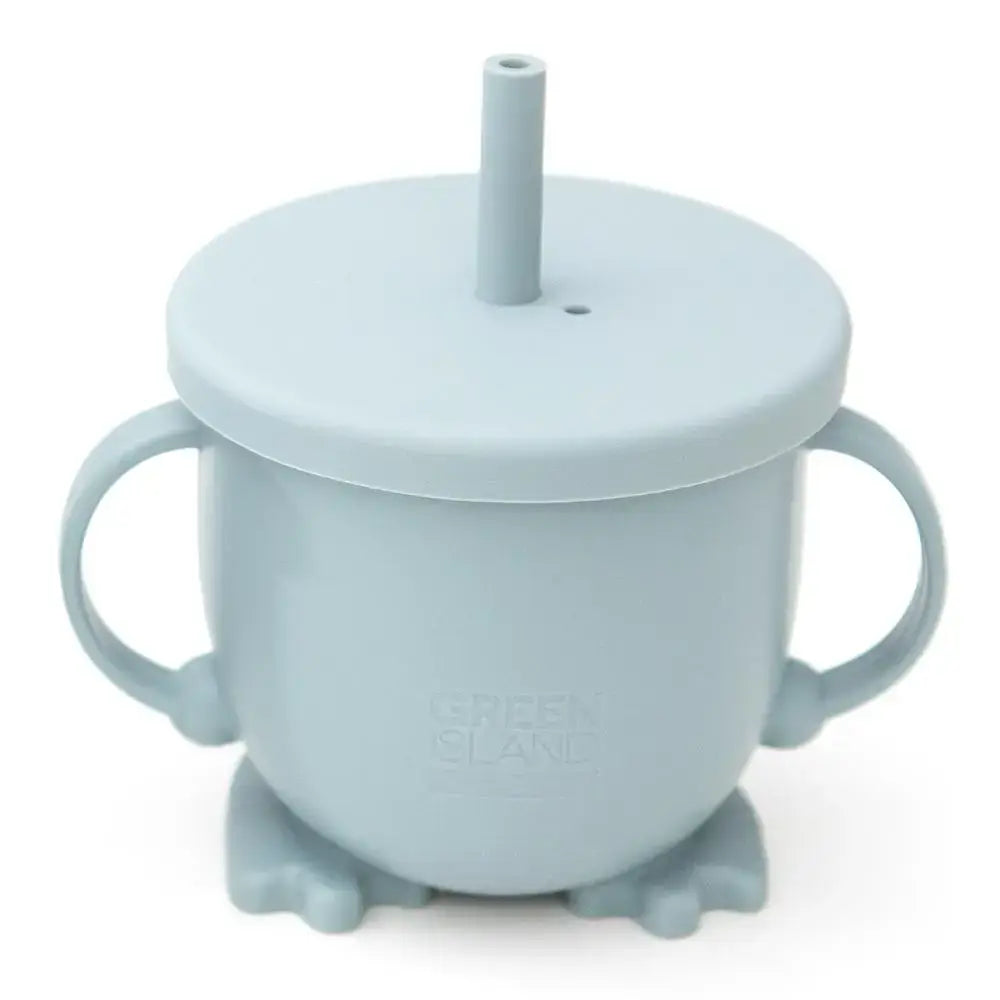 Tazza Baby Sippy in silicone: Blu